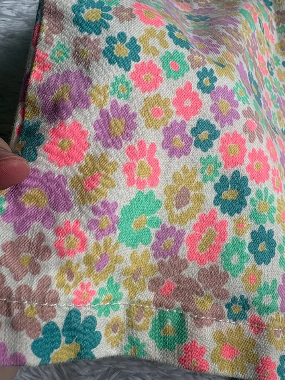 Wild Fable Floral Mini Denim Skirt Size 00